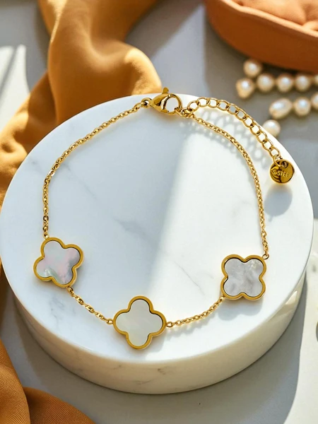 Bransoletka Callisto Nero z Motywem Kwiatu