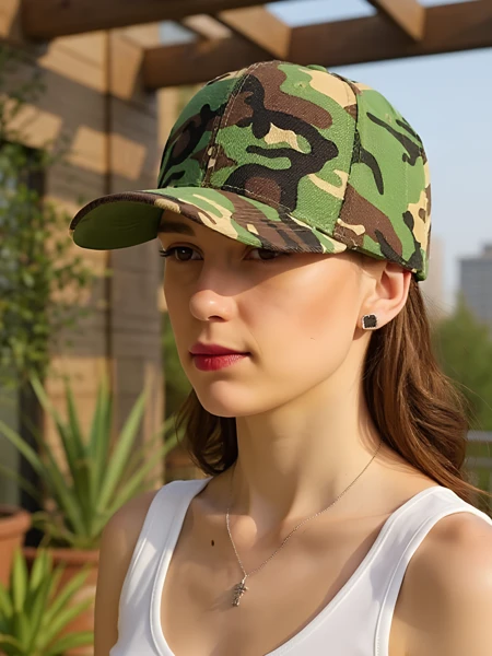 Royalfashion Czapka z daszkiem moro CamoFlex