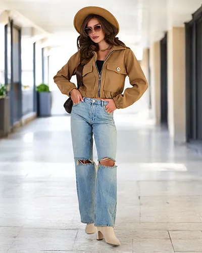 Royalfashion Kurtka damska typu bomberka