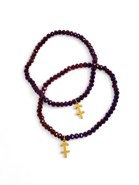 Royalfashion Dwie Bransoletki damskie z zawieszką kotwicy