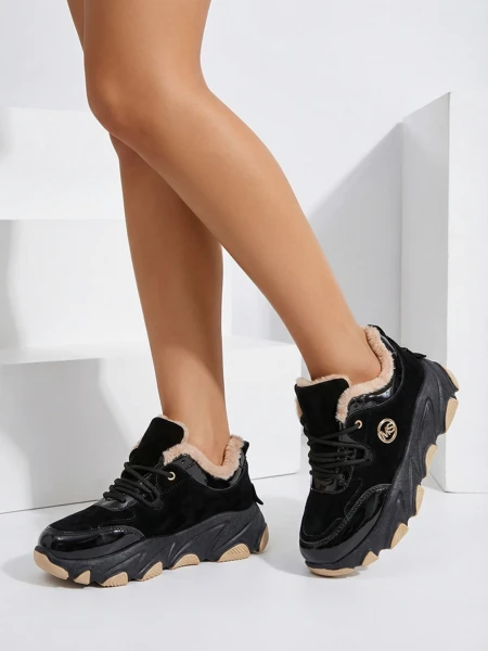 Royalfashion Sneakersy damskie z ociepleniem Caroz