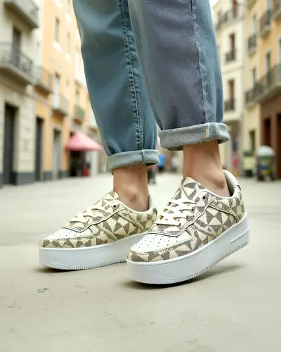 Royalfashion Жіночі спортивні туфлі з принтом Ozofio