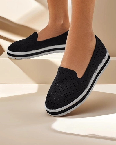 Royalfashion Ażurowe damskie mokasyny Cerrole