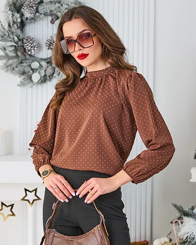 Royalfashion Koszula damska z cyrkoniami