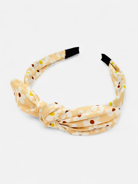 Royalfashion Обруч для волосся з бантиком у квітковий принт Florinka