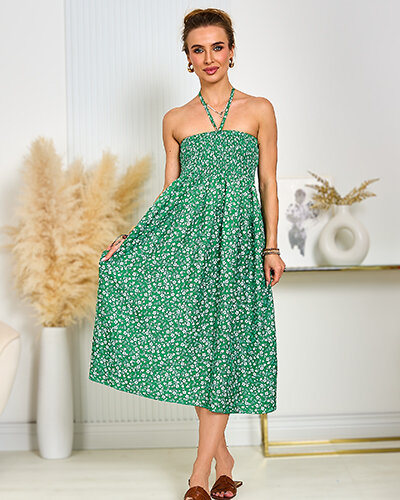 Royalfashion Damska sukienka do kolana z printem