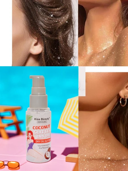 Summer Spray- Rozświetlacz do twarzy i ciała w płynie Coconut