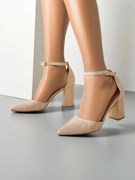 Royalfashion Damskie czółenka eko zamszowe Caldesse