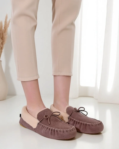 Royalfashion Damskie mokasyny z futerkiem Ahtikes