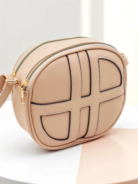 Royalfashion Mała damska okrągła torebka z eko skóry Riva Circle