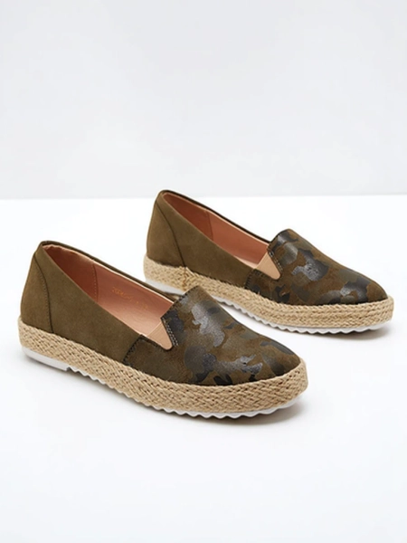 Royalfashion Zielone damskie espadryle w moro Nuhente