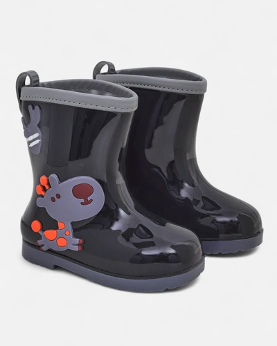 Royalfashion Дитячі гумові чоботи з патчами Funny Time