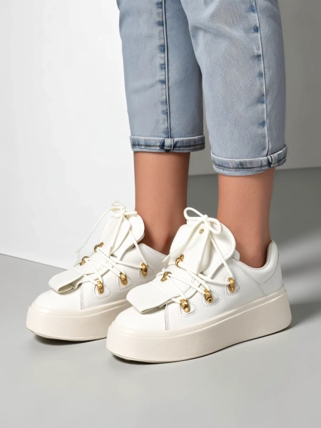 Royalfashion Sneakersy damskie z ozdobnym językiem Domatories