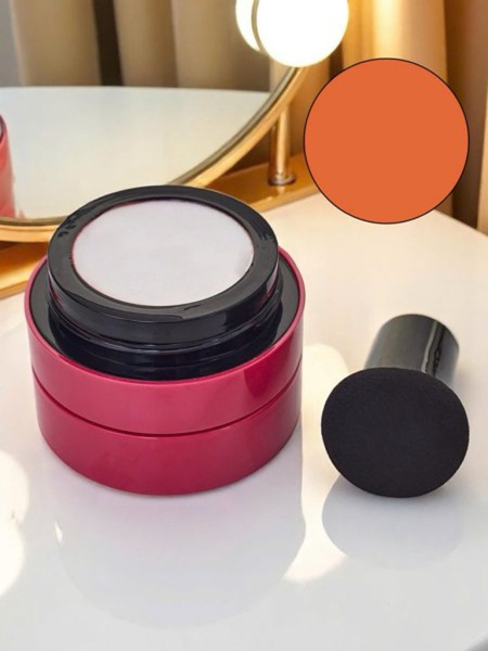 Róż do policzków z gąbeczką kolor Sunset