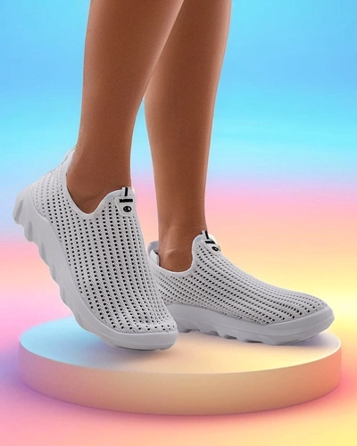 Royalfashion Wsuwane damskie materiałowe buty sportowe Erra