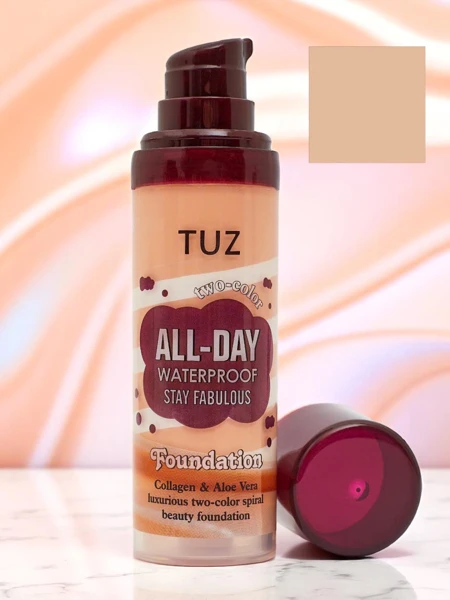 Nawilżający Podkład do twarzy dwukolorowy z kolagenem Beige