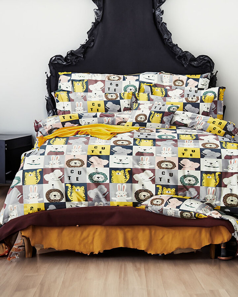 Royalfashion Wzorzysta pościel 160x200 komplet 3 CZĘŚCI