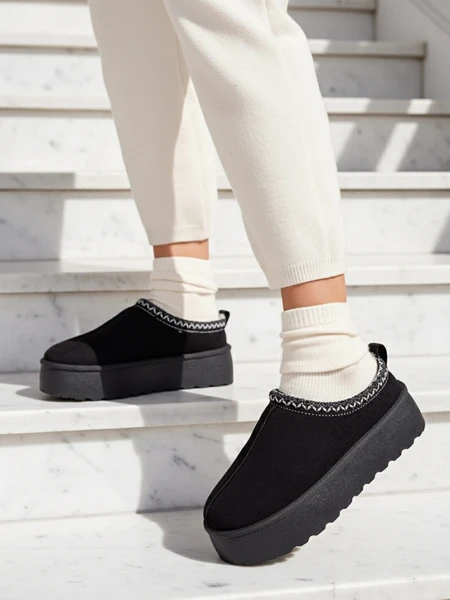 Royalfashion Krótkie buty a'la śniegowce damskie Zommy