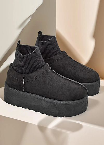 Royalfashion Krótkie buty a'la śniegowce damskie Vevello