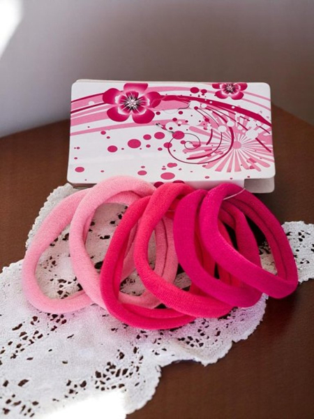 Royalfashion Набір з 6 різнокольорових резинок для волосся Colora