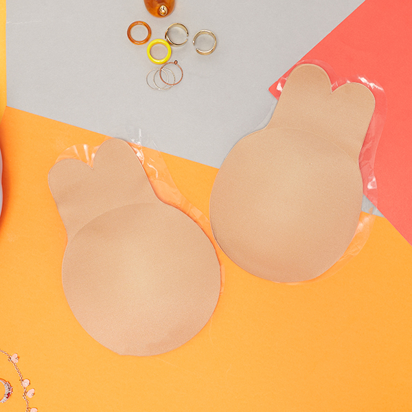 Beżowe damskie nakładki samonośne - Bielizna