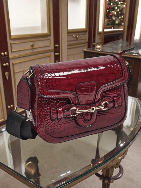 Жіноча Сумка Aurora Бордова Екологічна Шкіряна Елегантна