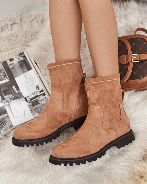 Royalfashion Eko-zamszowe damskie botki Gebimma