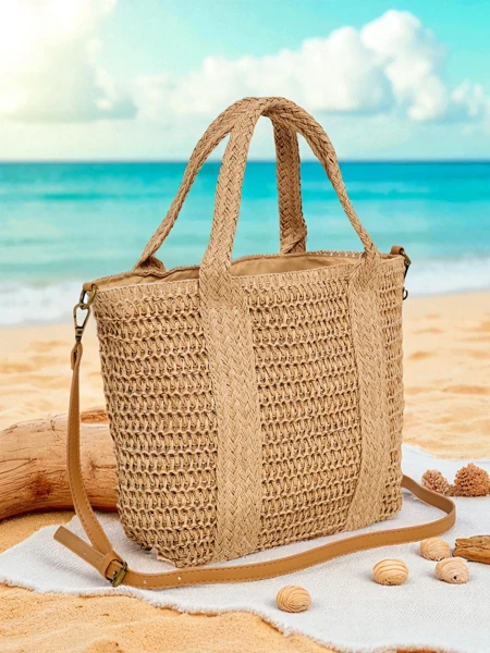 Royalfashion Duża słomiana torebka damska Bella Paglia