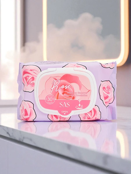 Różane Chusteczki nawilżające do demakijażu 30 szt.