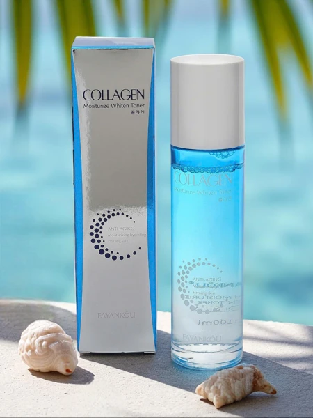 Освітлюючий та зволожуючий тонік для обличчя з колагеном