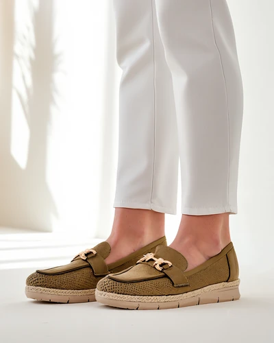 Royalfashion Damskie półbuty z ozdobą na nosku Fifon