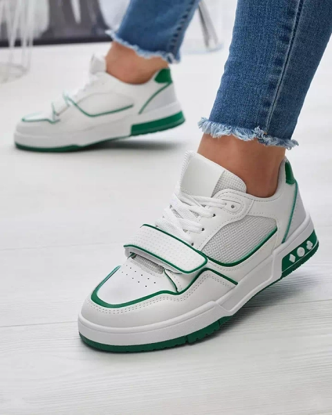 Жіночі спортивні кросівки біло-зеленого кольору Xirrat- Footwear