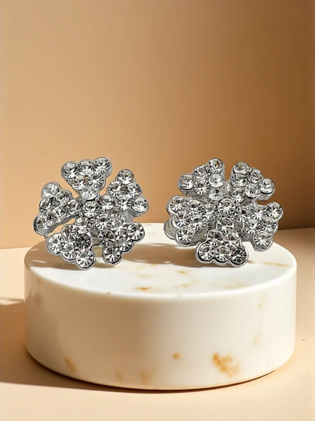 Royalfashion Klipsy kolczyki damskie z cyrkoniami