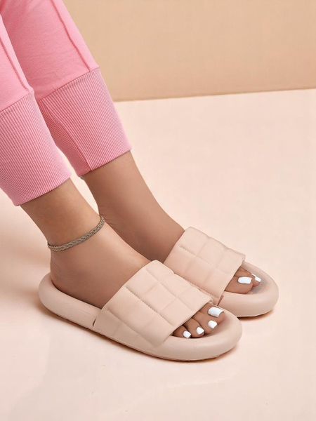 Royalfashion Damskie klapki na płaskiej podeszwie Quilt Walk