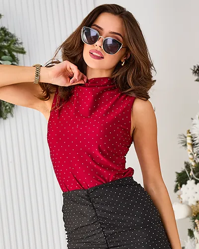 Royalfashion Bluzka damska z cyrkoniami