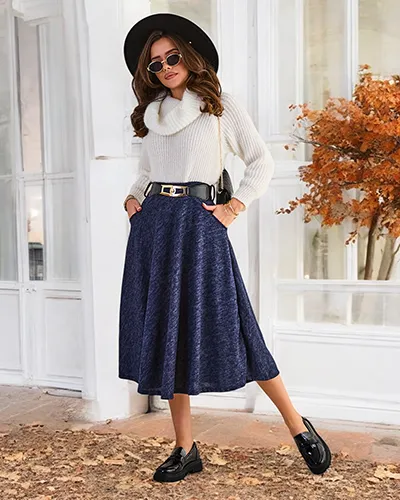 Royalfashion Damska spódnica midi
