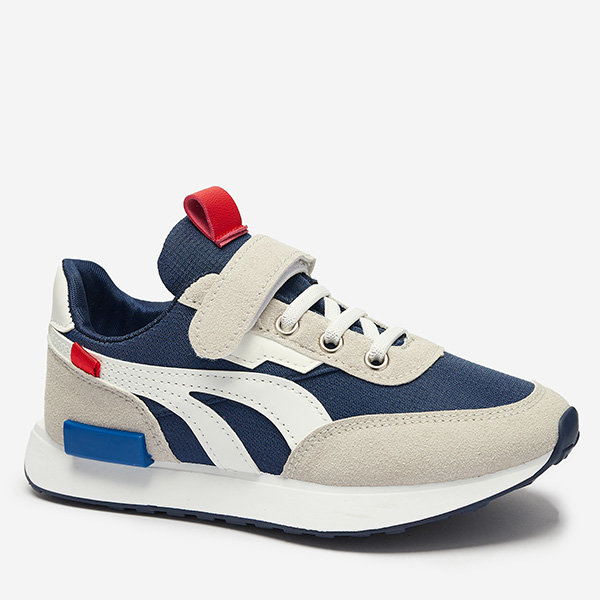 Royalfashion Dziecięce buty sportowe kolorze granatowo- szarym Kaxo
