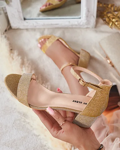 Royalfashion Sandałki damskie na słupku Beliss