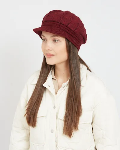 Royalfashion Beret damski z daszkiem