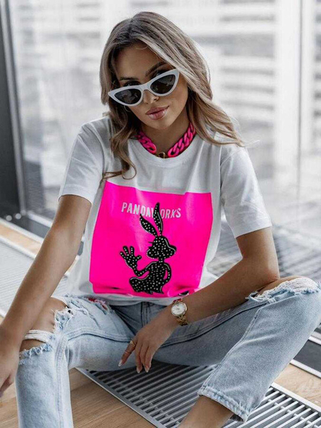 Royalfashion Damski t-shirt z nadrukiem