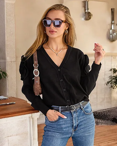 Royalfashion Rozpinany damski sweter