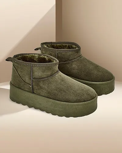 Royalfashion Krótkie buty a'la śniegowce damskie Havale
