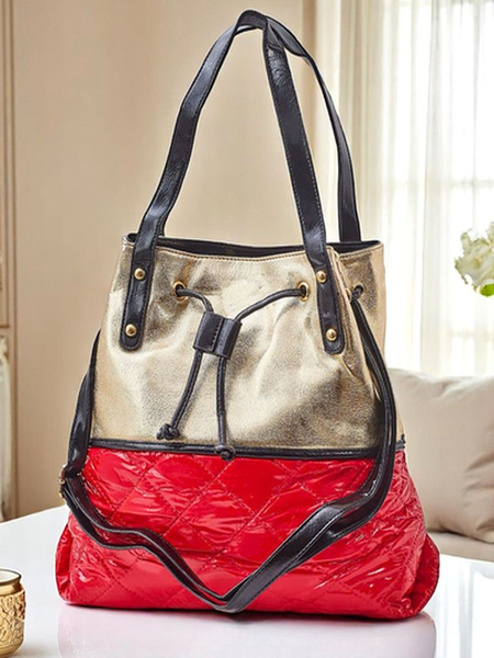 Royalfashion Duża torebka damska Golden Luxe Shopper