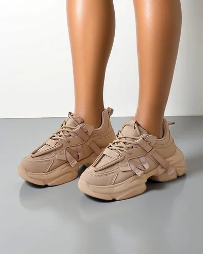 Royalfashion Sportowe sneakersy damskie na platformie Rensis