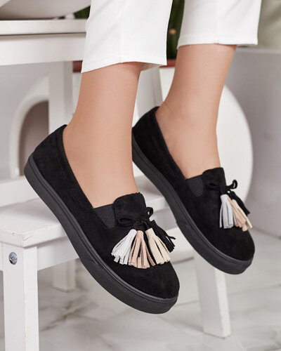 Royalfashion Mokasyny damskie z frędzelkami Bererto