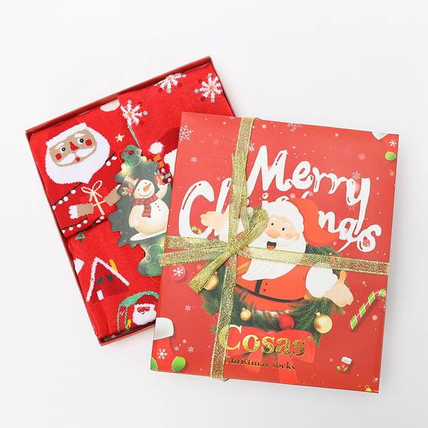 Royalfashion Świąteczne skarpetki w pudełku 4/pak