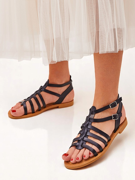 Royalfashion Damskie sandały w stylu rzymianek Roma Chic