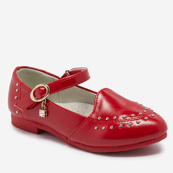 Червоні туфлі-човники зі стразами Praja- Footwear