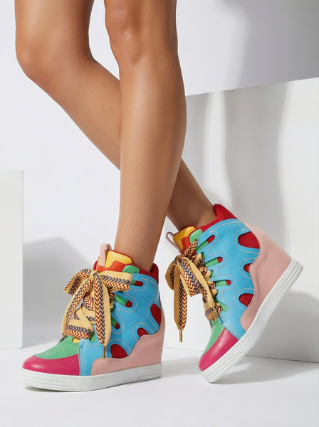 Royalfashion botki na koturnie damskie Ropon