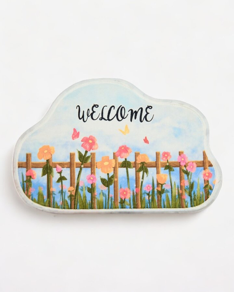 Royalfashion Kolorowy dywanik wycieraczka z kwiatkami 40x60